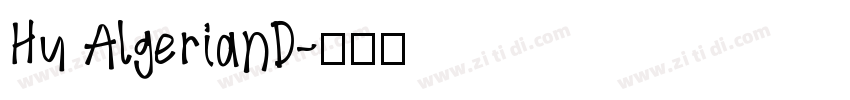Hu AlgerianD字体转换